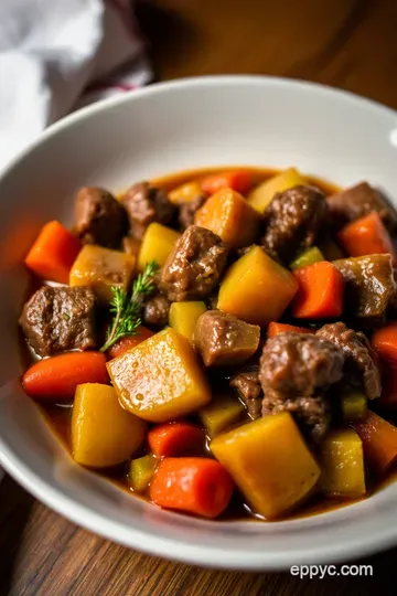 Comforting Pioneer Woman Stewed Beef presentation