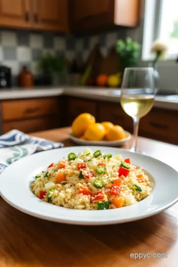 Creamy Arborio Rice Risotto with Seasonal Vegetables steps