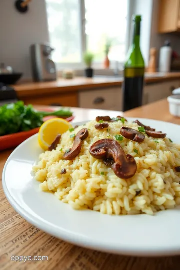 Creamy Arborio Risotto with Mushrooms and Parmesan steps