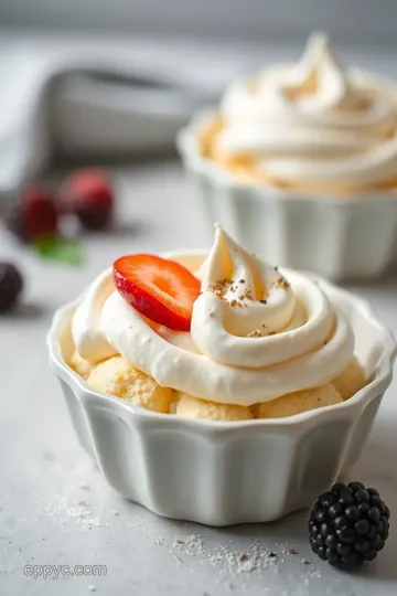 Creamy Berry Tart with Whipped Mascarpone presentation