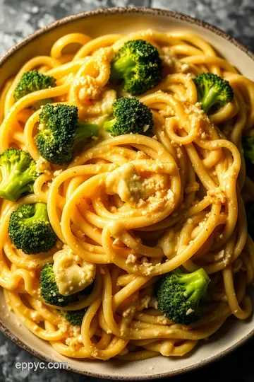Creamy Broccoli Alfredo Pasta: A Green Twist on a Classic presentation