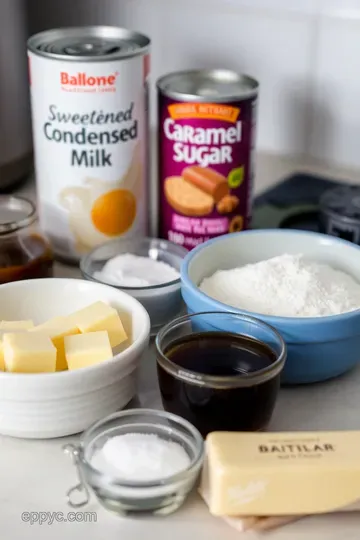 Creamy Condensed Milk Caramel Sauce ingredients