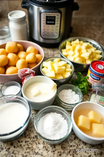 Creamy Instant Pot Mashed Potatoes ingredients