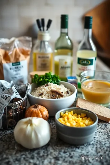 Creamy Mushroom Risotto ingredients