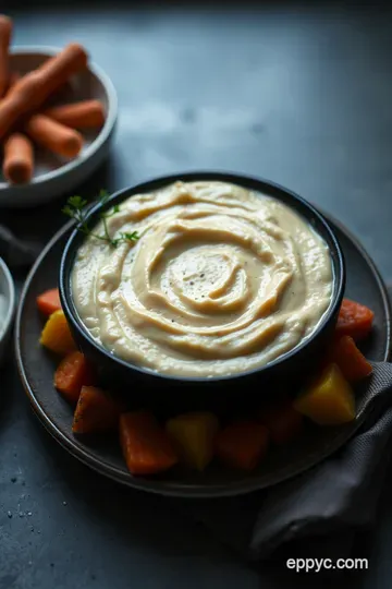 Creamy Roasted Vegetable Puree presentation