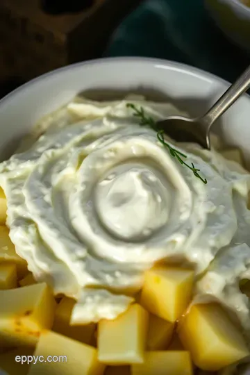 Creamy Whipped Potatoes with Cream Cheese Delight presentation