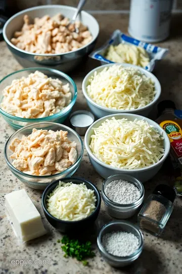 Creamy White Chicken Enchiladas with Green Chile Sauce ingredients