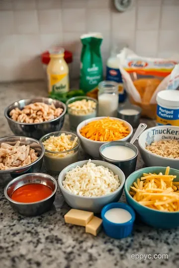 Creamy White Sauce Chicken Enchiladas ingredients