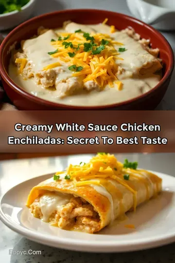 Creamy White Sauce Chicken Enchiladas: Secret to Best Taste