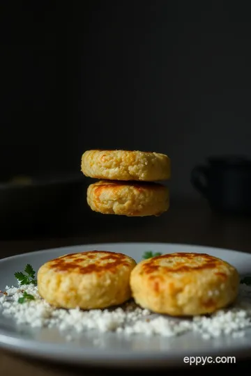 Crispy Chickpea Flour Fritters with Rice Flour Alternative presentation