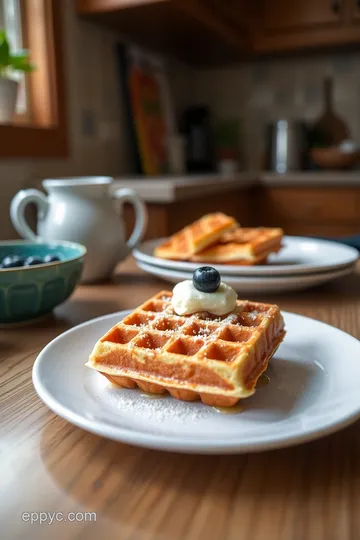 Crispy Rice Flour Substitute Waffles steps