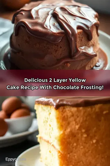 Delicious 2 Layer Yellow Cake Recipe with Chocolate Frosting!