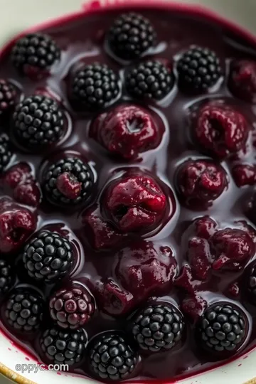 Delicious Blackberry Compote presentation