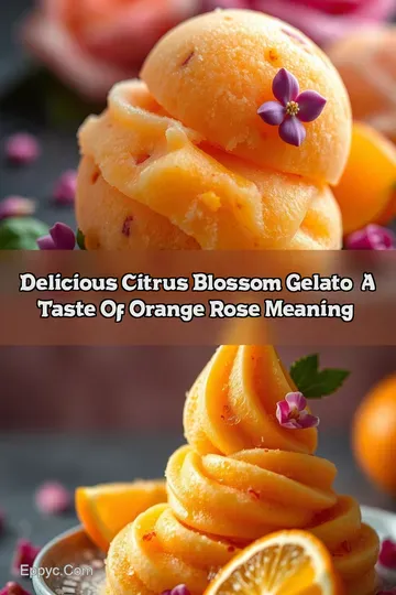 Delicious Citrus Blossom Gelato: A Taste of Orange Rose Meaning!