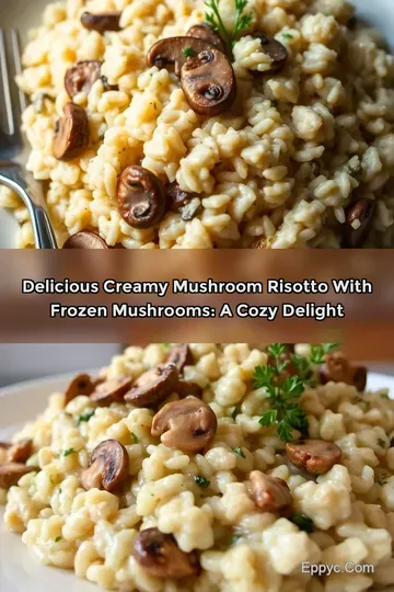 Delicious Creamy Mushroom Risotto with Frozen Mushrooms: A Cozy Delight