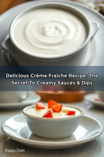 Delicious Crème Fraîche Recipe: The Secret to Creamy Sauces & Dips