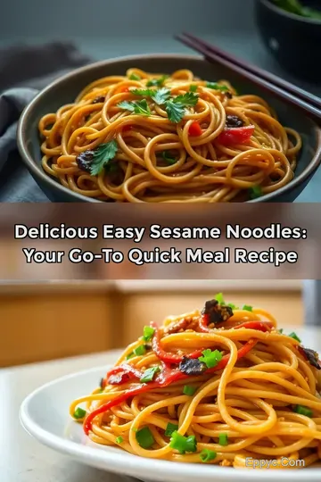 Delicious Easy Sesame Noodles: Your Go-To Quick Meal Recipe