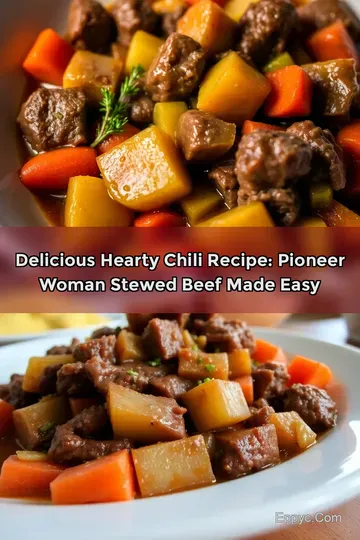 Delicious Hearty Chili Recipe: Pioneer Woman Stewed Beef Made Easy