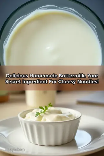 Delicious Homemade Buttermilk: Your Secret Ingredient for Cheesy Noodles!