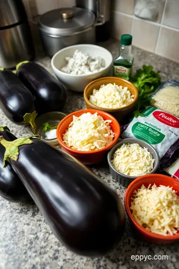 Deliciously Cheesy Italian Eggplant Rollatini ingredients
