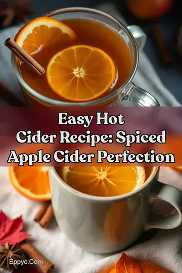 Easy Hot Cider Recipe: Spiced Apple Cider Perfection