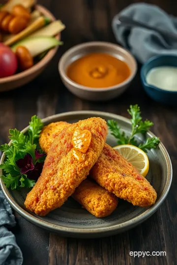 Delightfully Crispy Fried Fish with Cornmeal Batter presentation