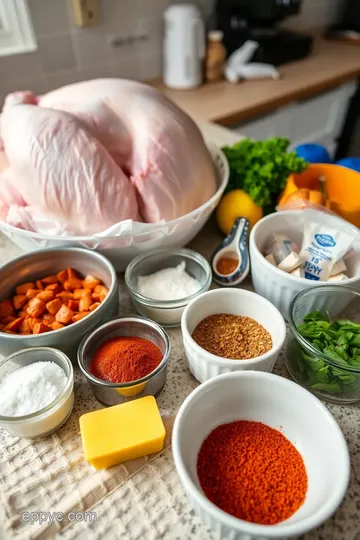 German-style Roast Turkey with Herb Stuffing ingredients