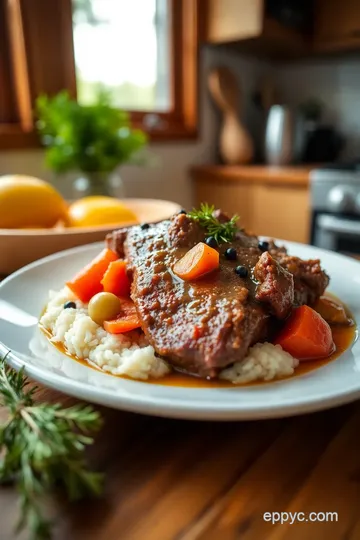 German Thanksgiving Sauerbraten with Red Cabbage and Potato Dumplings steps