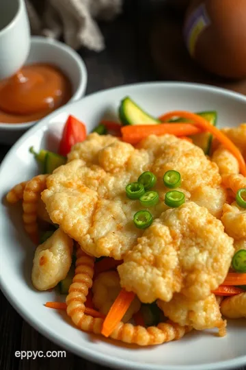 Gluten-Free Tempura Vegetables presentation