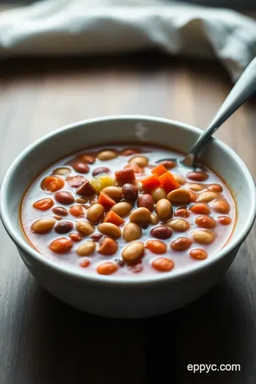 Hearty 7 Bean Soup: A Comforting Bowl of Goodness presentation