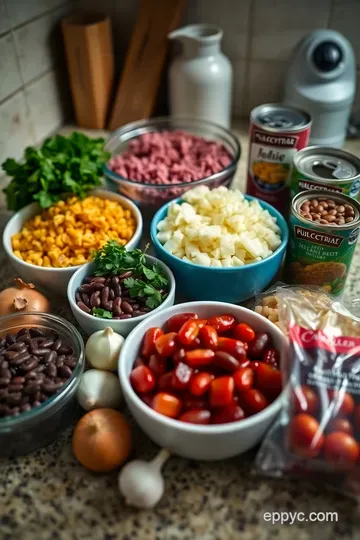 Hearty Chili Mac and Cheese Casserole: A Comforting Delight ingredients
