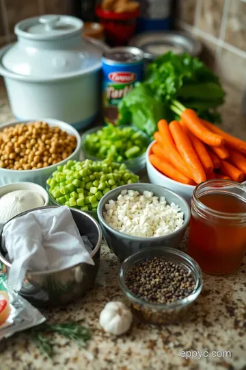 Hearty Split Pea Soup in the Crock Pot ingredients