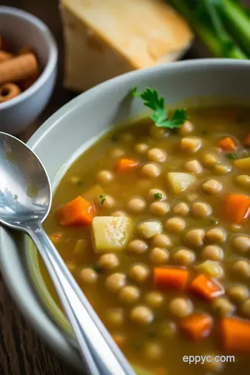 Hearty Split Pea Soup in the Crock Pot presentation