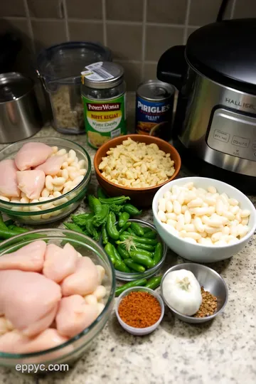 Hearty White Chicken Chili: Pioneer Woman Style ingredients
