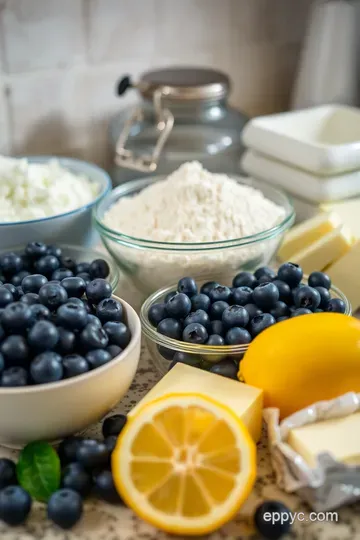 Heavenly Blueberry Lemon Cake ingredients