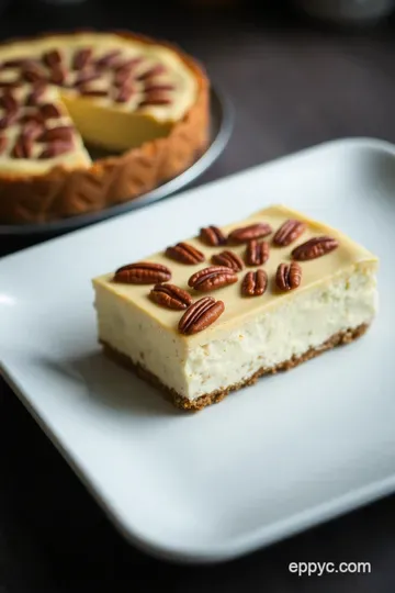 Heavenly Pecan Pie Cheesecake presentation