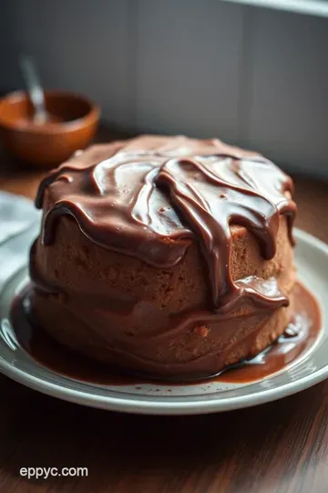 Heavenly Vanilla Cake with Decadent Chocolate Frosting presentation
