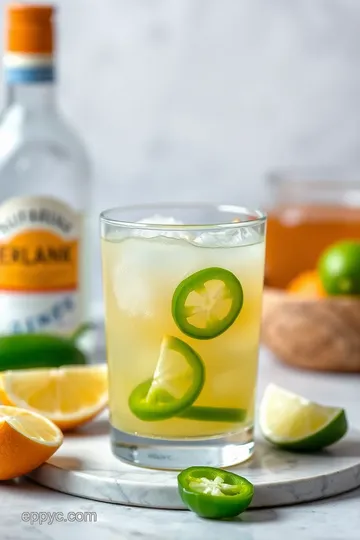 Jalapeño-Infused Spicy Margarita presentation