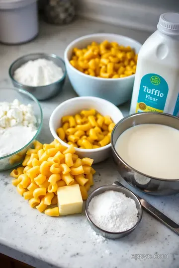 Luxurious Truffle Mac and Cheese ingredients