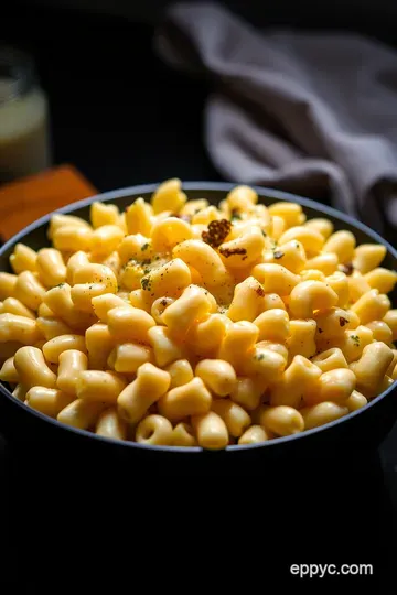 Luxurious Truffle Mac and Cheese presentation
