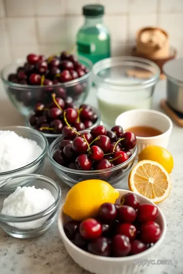 Indulgent Amarena Cherries in Sweet Syrup ingredients