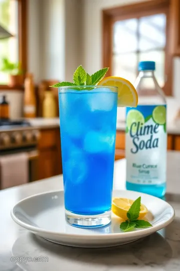 Refreshing Blue Curacao Mocktail steps