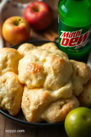 Mountain Dew Infused Apple Dumplings: A Sweet Twist on a Classic Delight! presentation