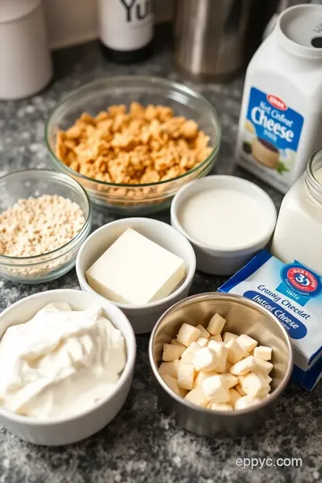 No-Bake White Chocolate Cheesecake Delight ingredients