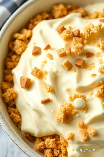 No-Bake White Chocolate Cheesecake Delight presentation