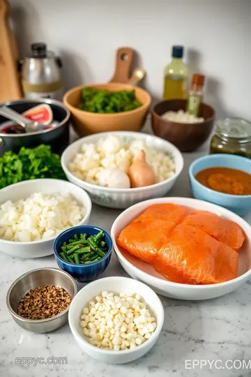 Quick Salmon Curry with Coconut Milk Delight ingredients