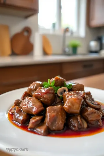 Sautéed Beef Kidney with Rich Wine Sauce steps