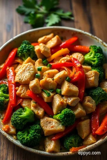 Savory Asian Stir-Fry with Sake Replacement presentation