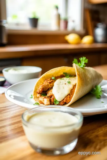 Savory Chicken Shawarma Wraps with Garlic Tahini Sauce steps