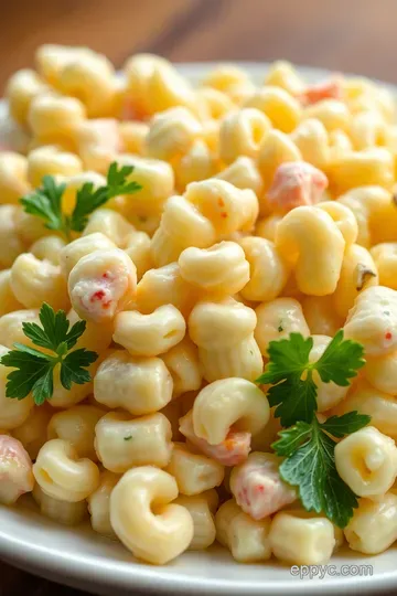 The Ultimate Creamy Macaroni Salad presentation